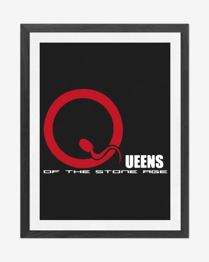 Cuadro decorativo Negro de Queens of the Stone Age - Logo 1