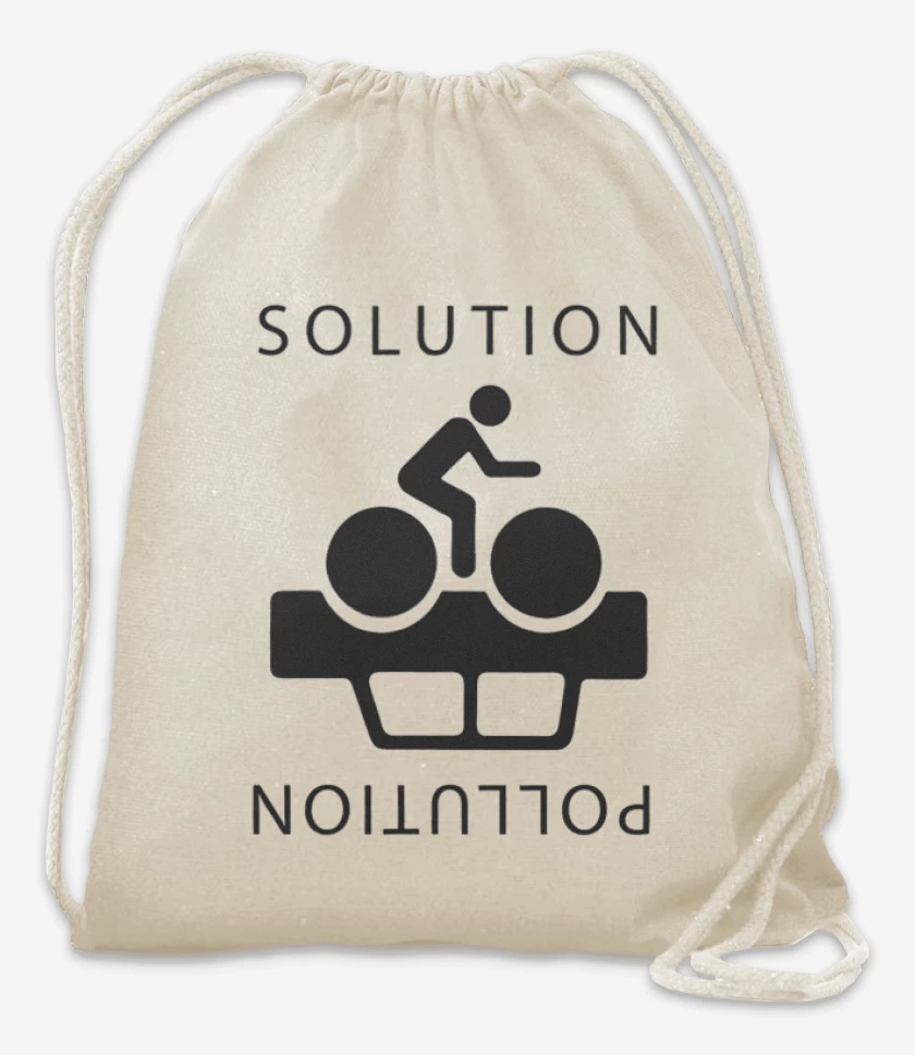 Mochila Blanco de Cleta Solution