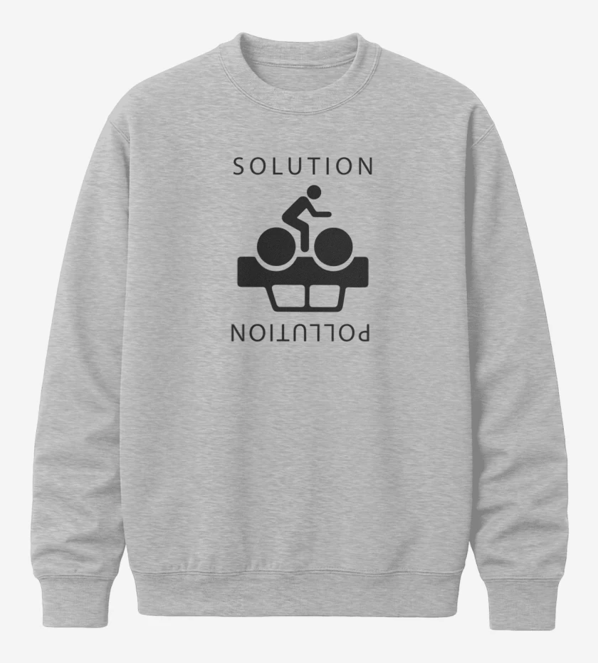 Poleron polo Gris Melange de Cleta Solution