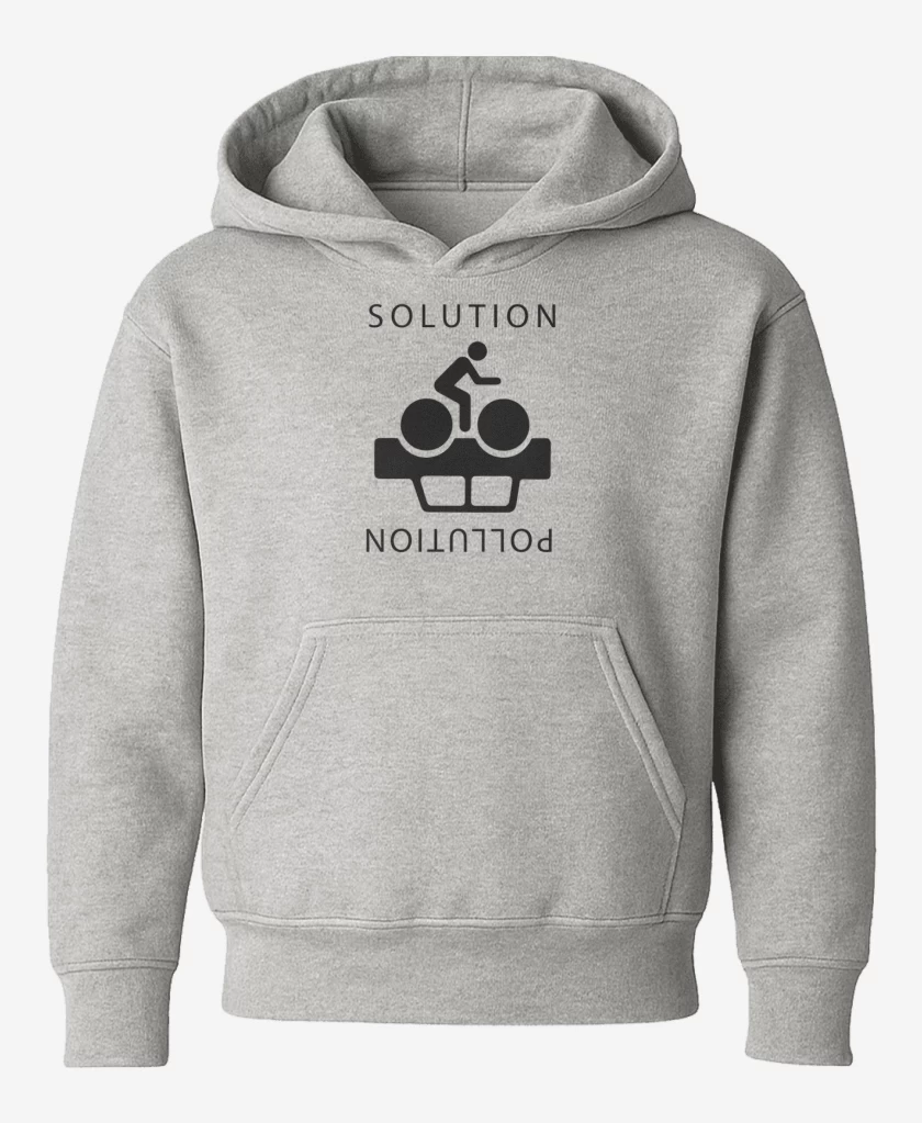 Poleron de niño Gris Melange de Cleta Solution