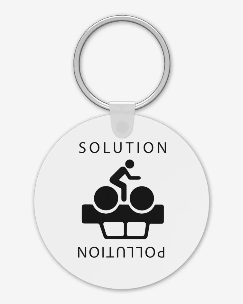 Llavero Blanco de Cleta Solution