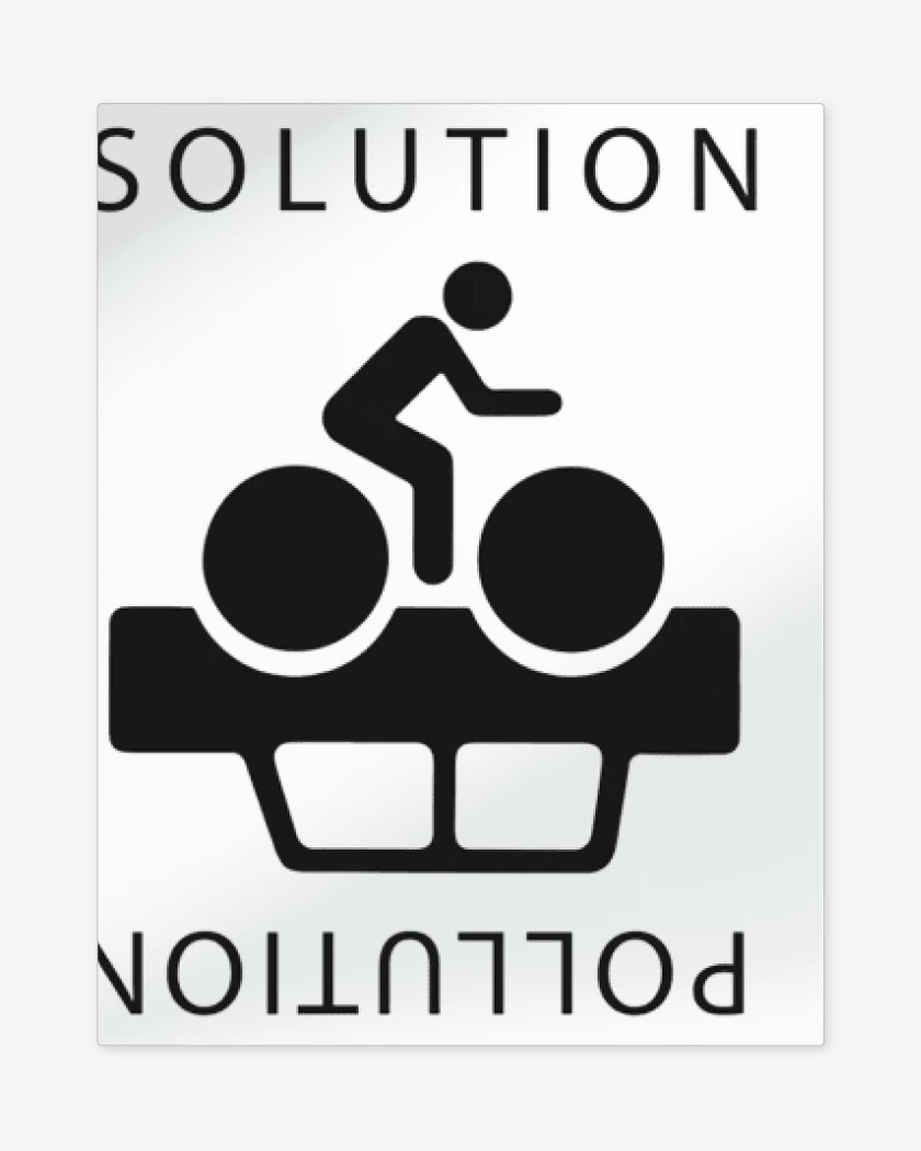 Print metalico Blanco de Cleta Solution