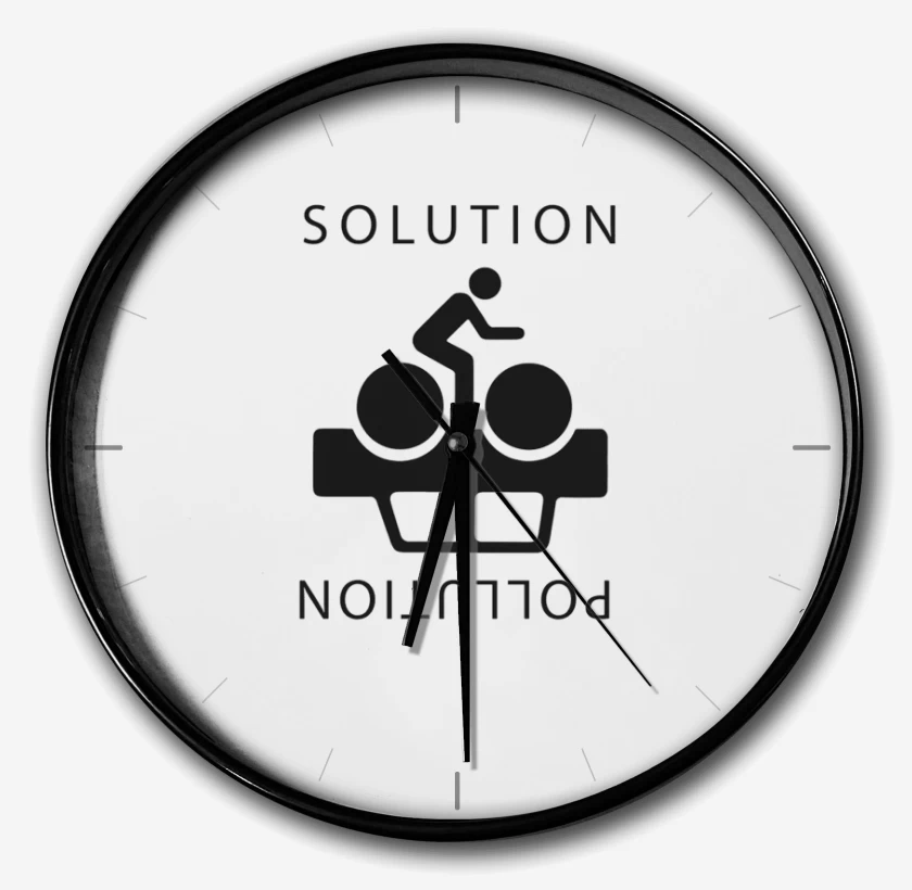 Reloj Blanco de Cleta Solution