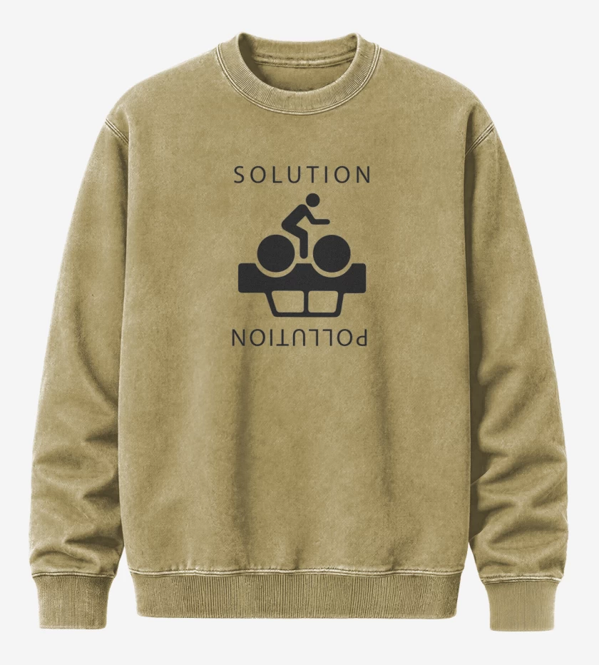 Poleron Polo Acid Wash Beige de Cleta Solution