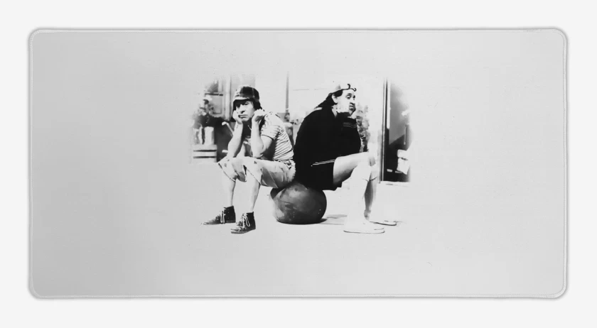 Mouse pad Gamer Blanco de Chavo y Quico