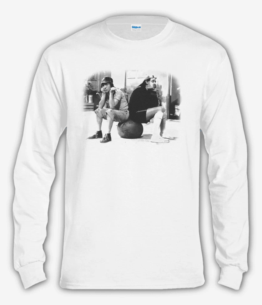 Polera manga larga Blanco de Chavo y Quico