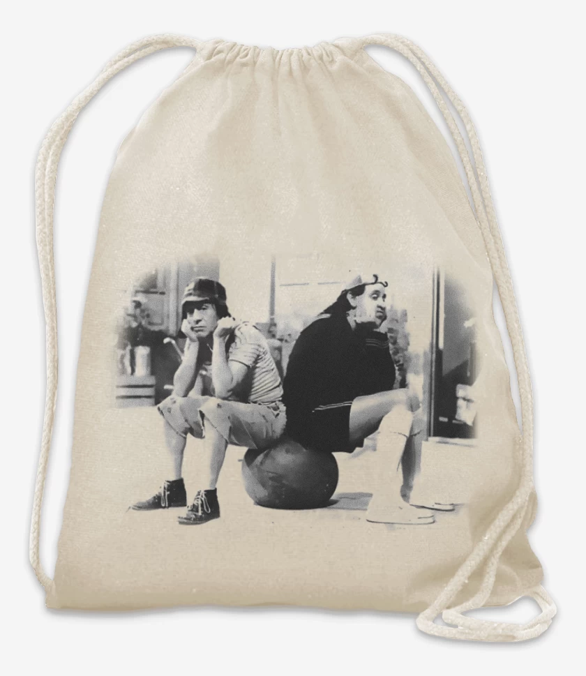 Mochila Blanco de Chavo y Quico