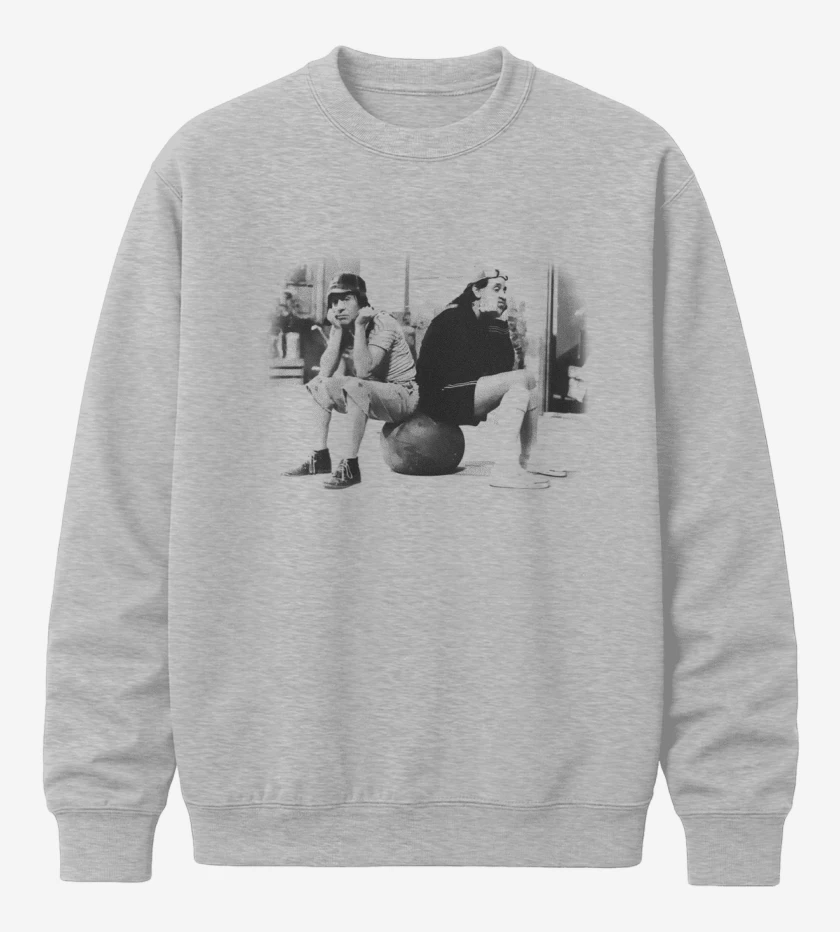 Poleron polo Gris Melange de Chavo y Quico