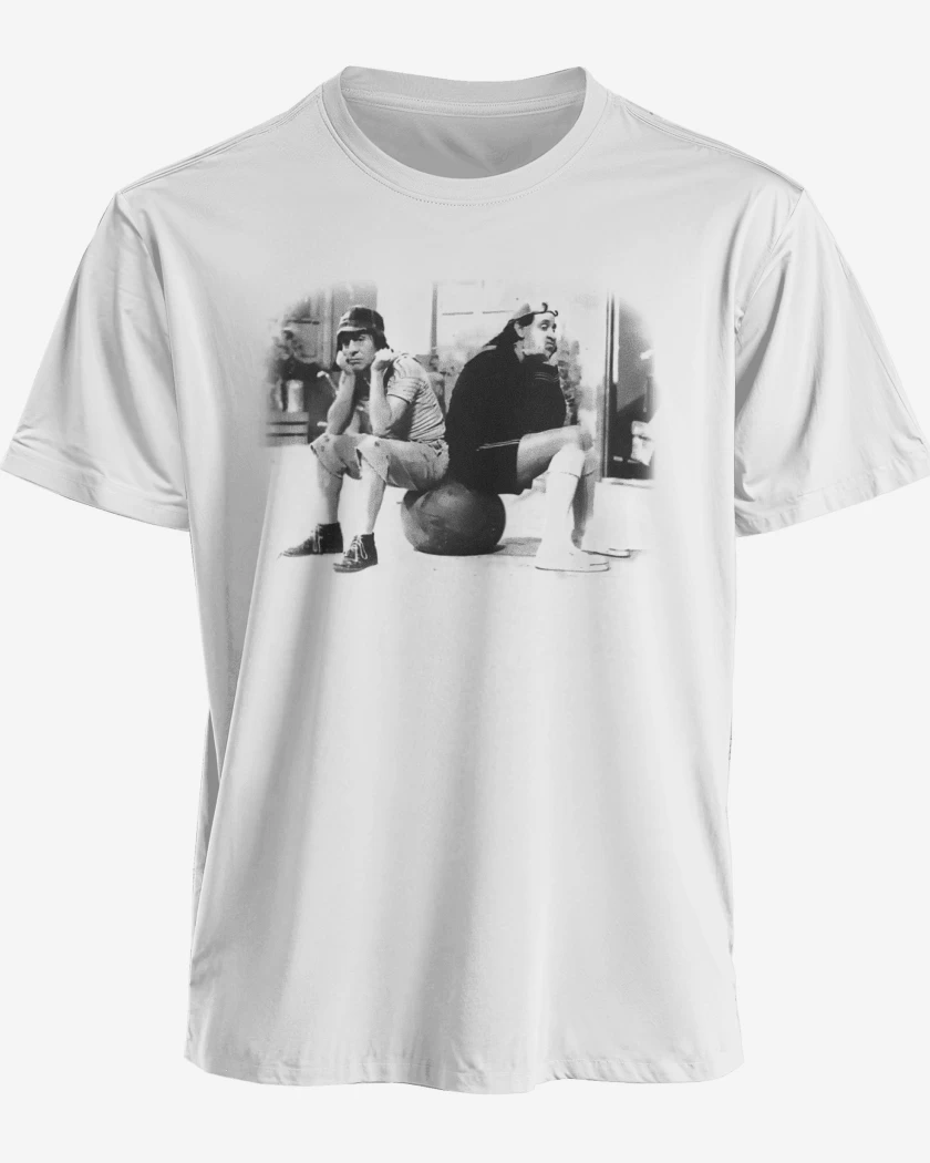 Polera premium Blanco de Chavo y Quico