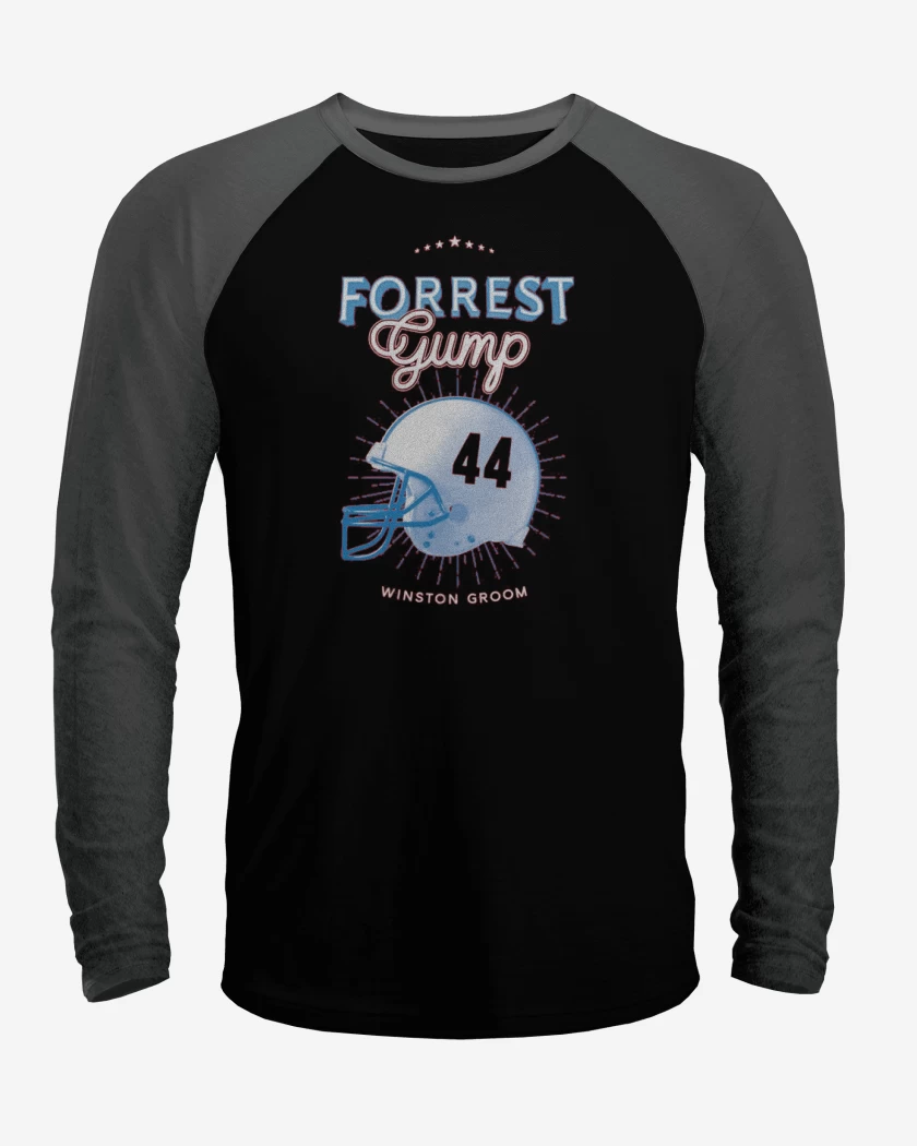 Polera Raglan Negro / Negro Heather de Gump 44