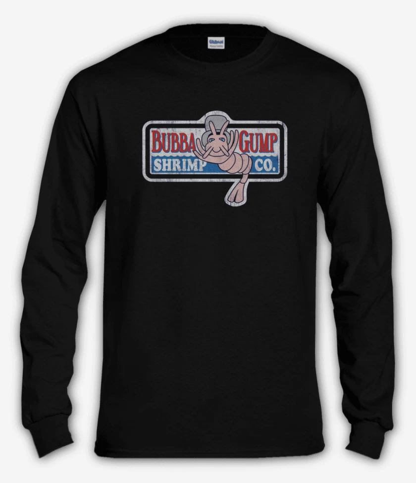 Polera manga larga Negro de Bubba Gump 2 