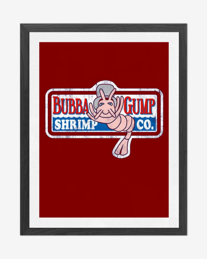 Cuadro decorativo Rojo de Bubba Gump 2 
