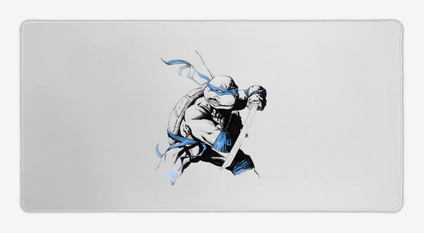 Mouse pad Gamer Blanco de Tortu Ninja 