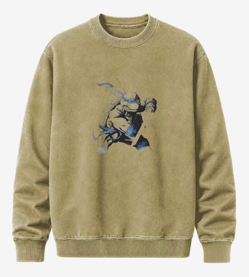 Poleron Polo Acid Wash Beige de Tortu Ninja 