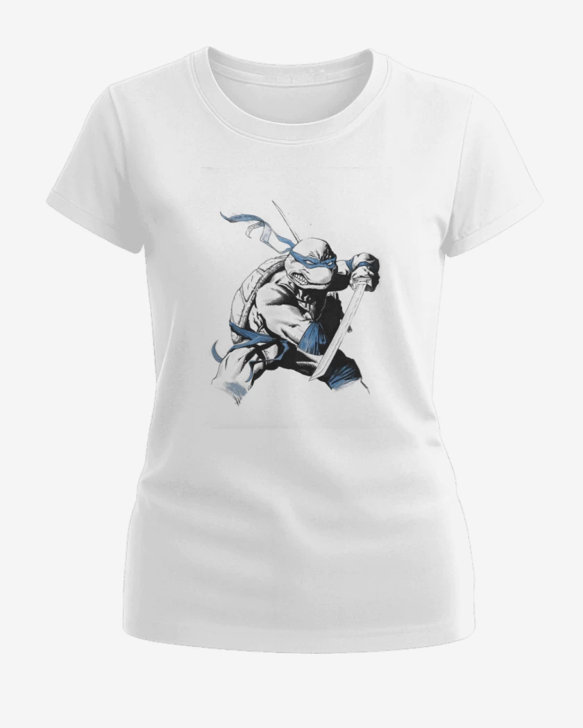 Polera de Mujer Blanco de Tortu Ninja 