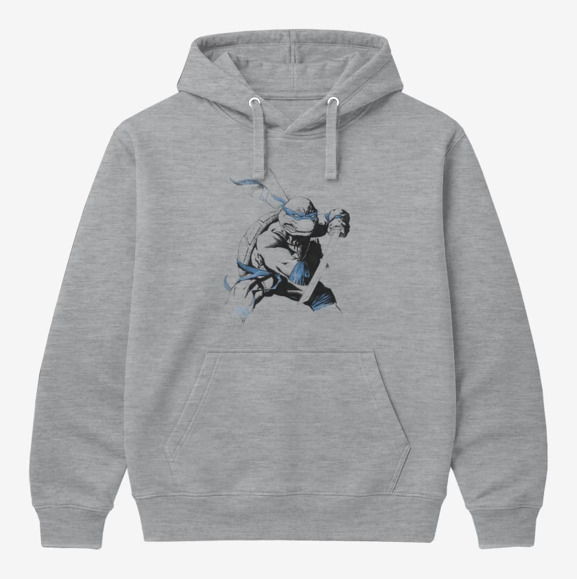 Polerón Canguro Gris Melange de Tortu Ninja 