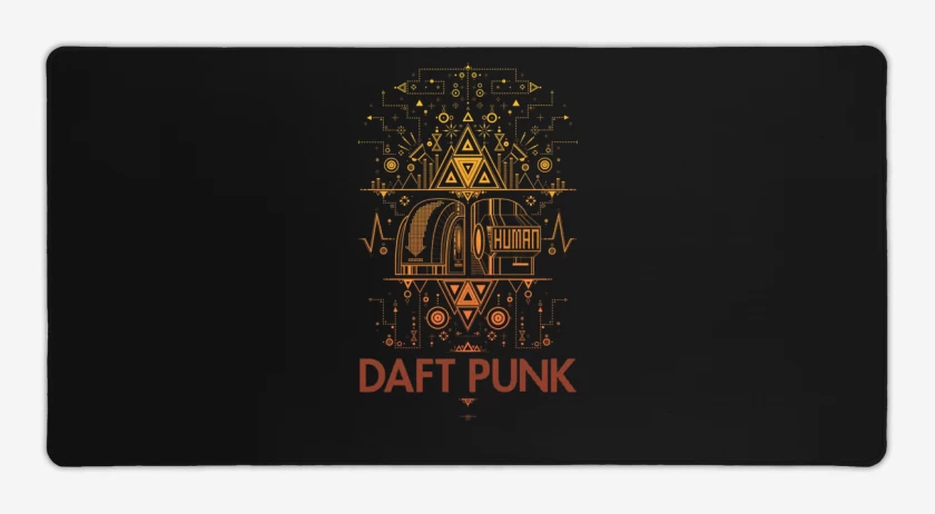 Mouse pad Gamer Negro de Daft 2 