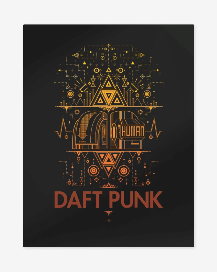 Print metalico Negro de Daft 2 