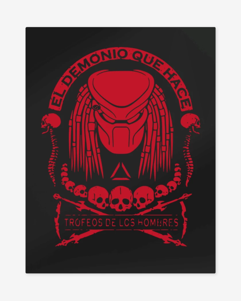 Print metalico Negro de Predator - Apodo