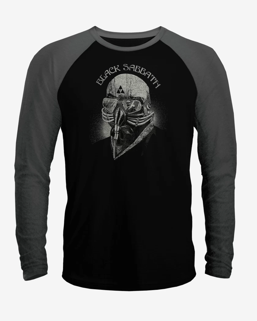 Polera Raglan Negro / Negro Heather de blacksabbath79