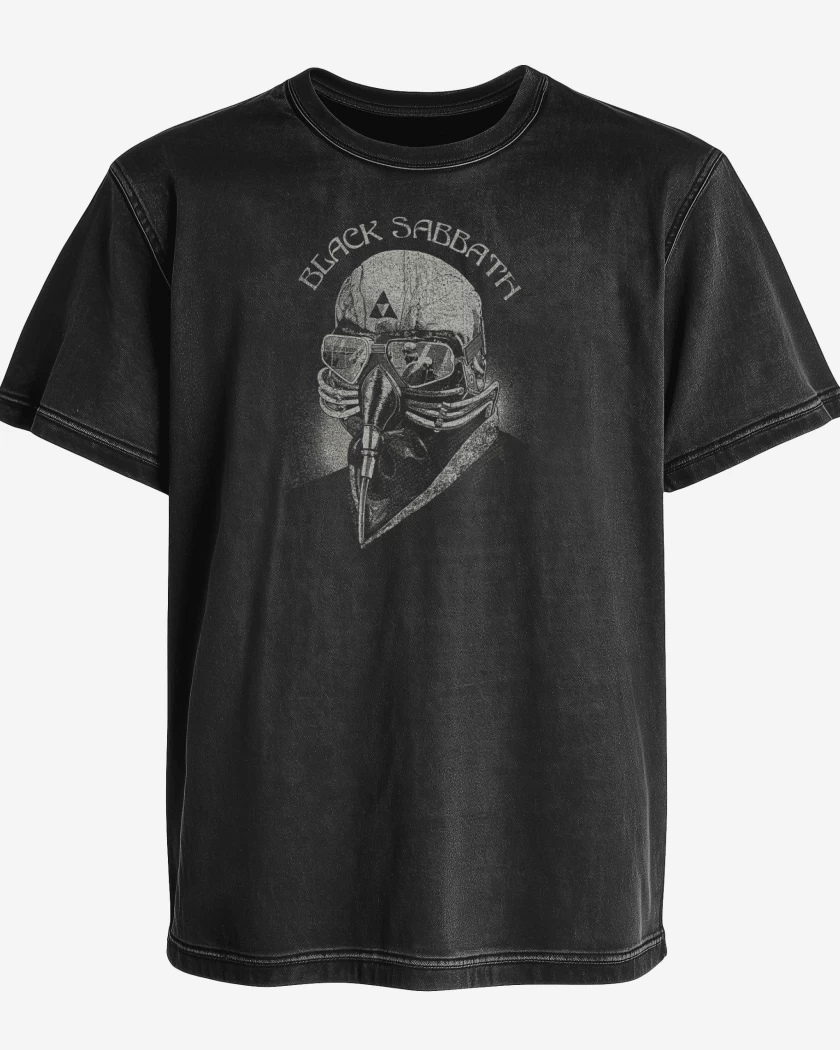 Polera desgastada Negro de blacksabbath79