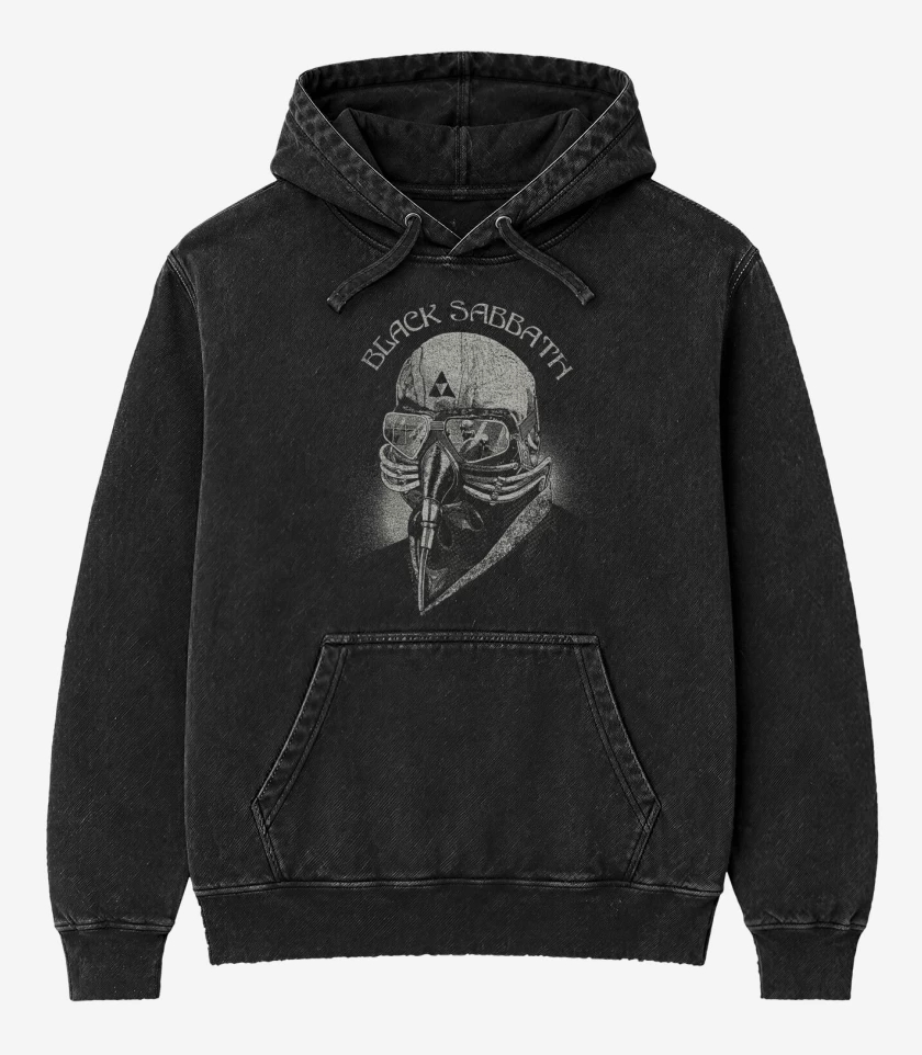 Poleron Canguro Acid Wash Negro de blacksabbath79
