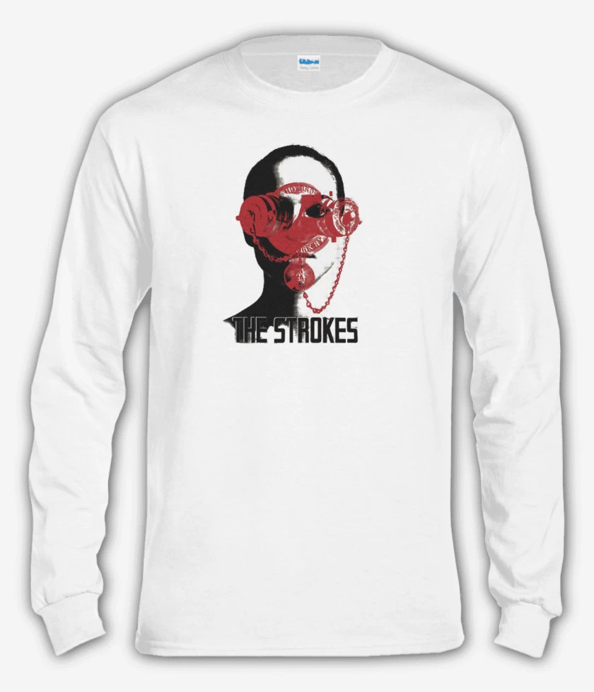Polera manga larga Blanco de Strokes 2
