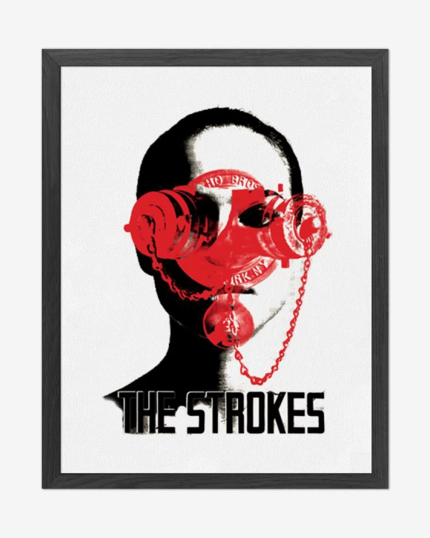 Cuadro decorativo Blanco de Strokes 2