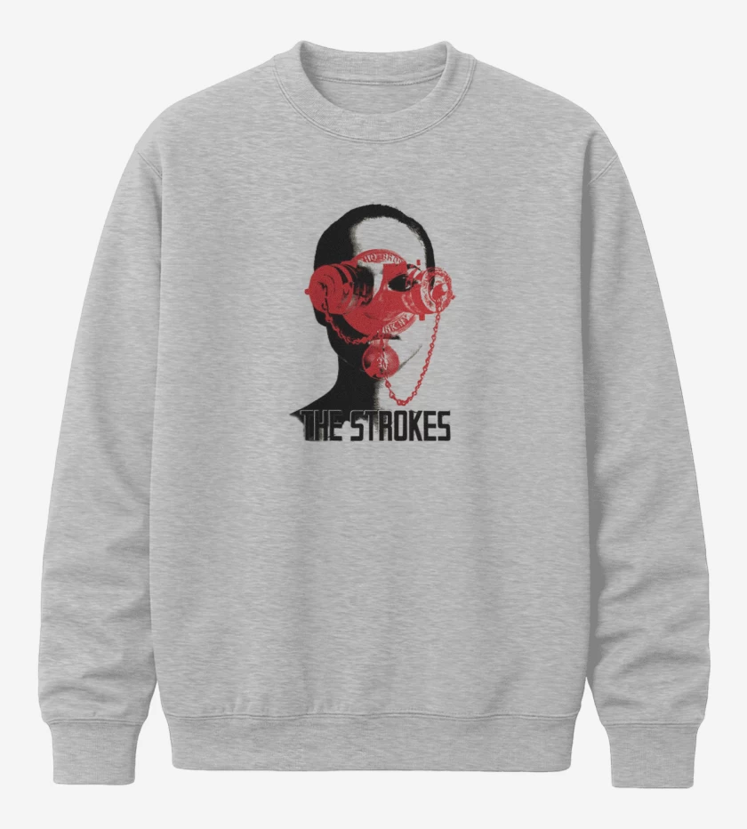 Poleron polo Gris Melange de Strokes 2
