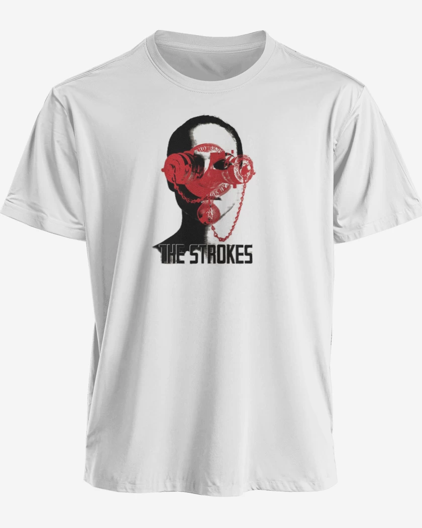 Polera premium Blanco de Strokes 2