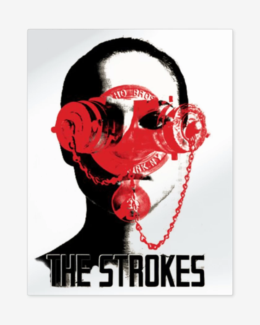 Print metalico Blanco de Strokes 2