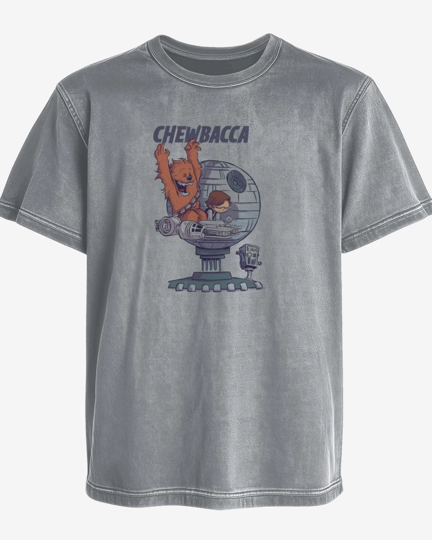 Polera desgastada Gris Melange de CHEW 