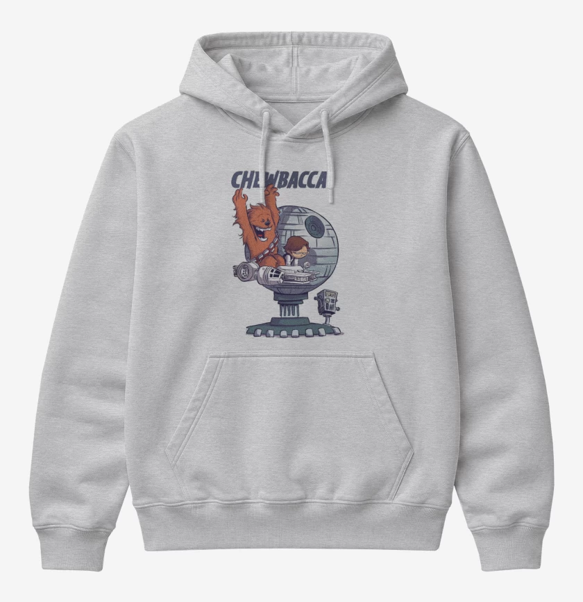 Poleron Canguro básico Gris Melange de CHEW 