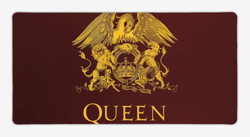 Mouse pad Gamer Burdeo de Queen Escudo