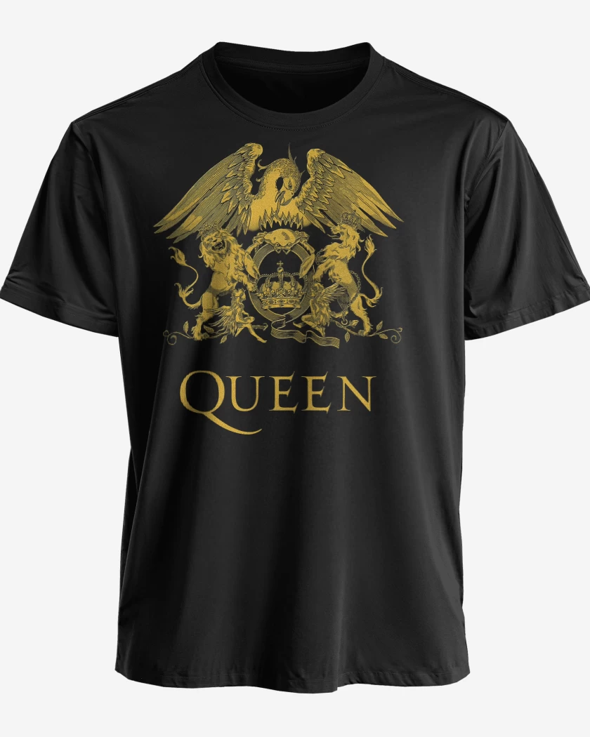 Polera premium Negro de Queen Escudo