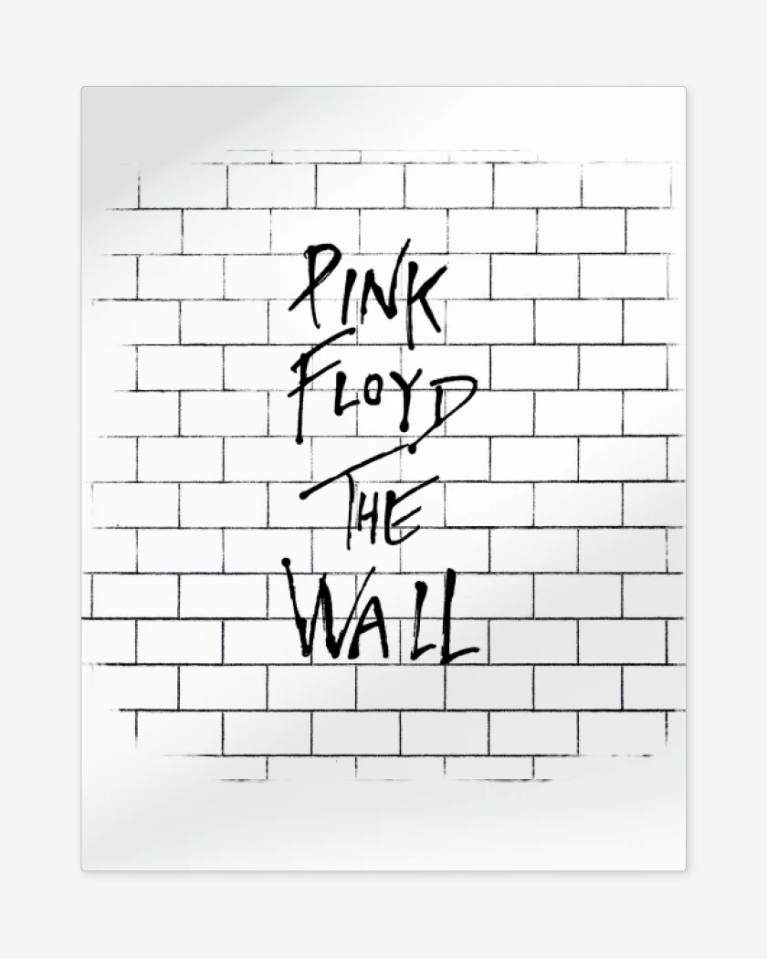 Print metalico Blanco de The wall