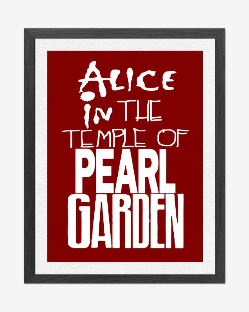 Cuadro decorativo Alice in the temple of pearl garden