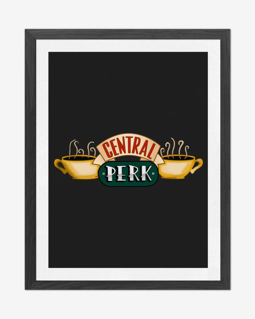 Cuadro decorativo Negro de Central Perk 