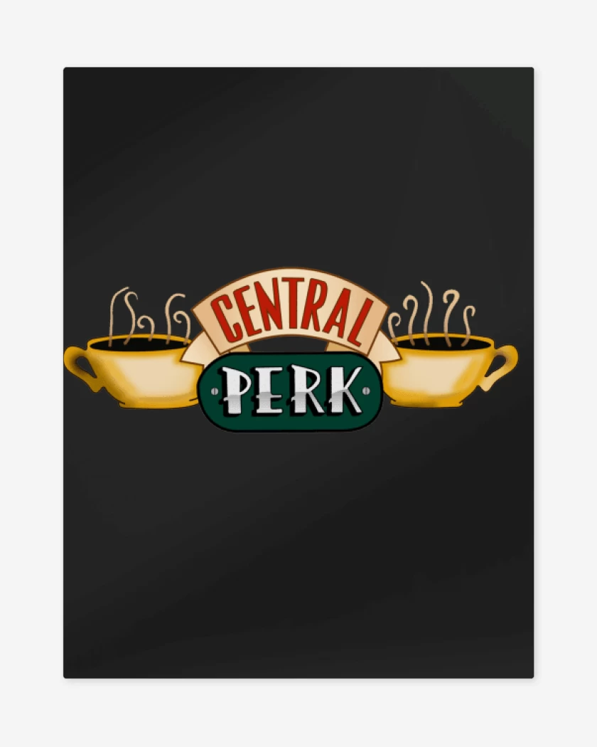 Print metalico Central Perk 