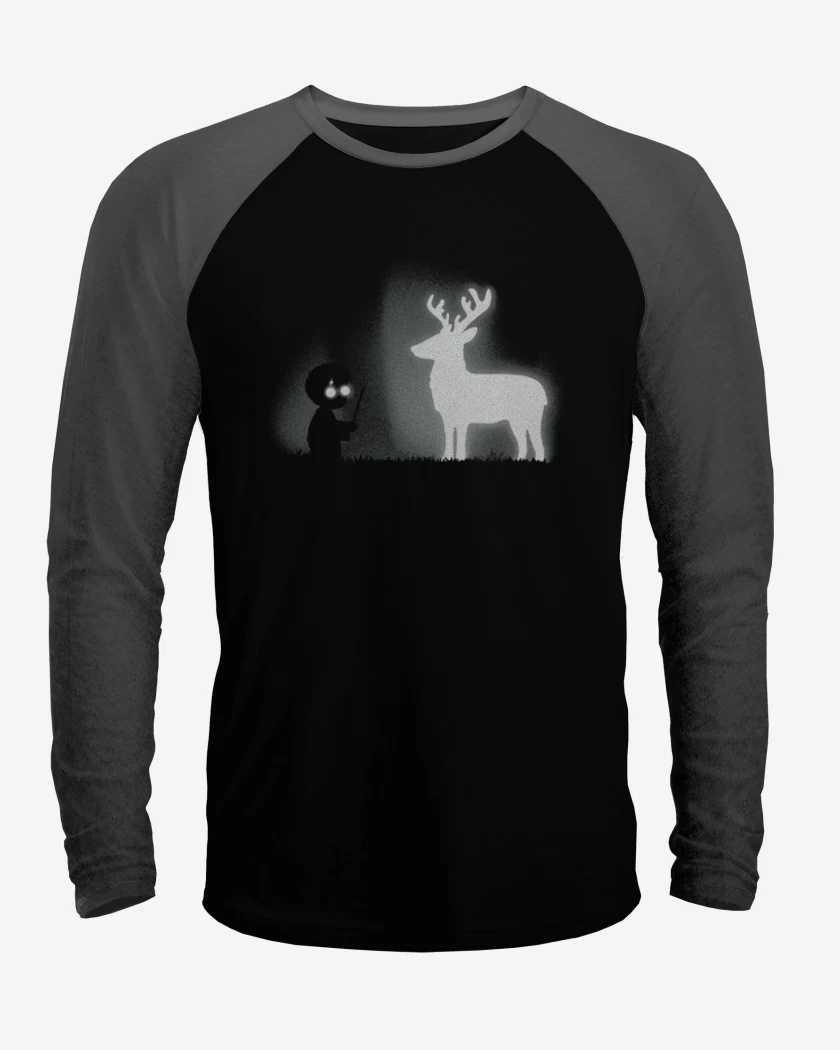 Polera Raglan Negro / Negro Heather de Potter Limbo