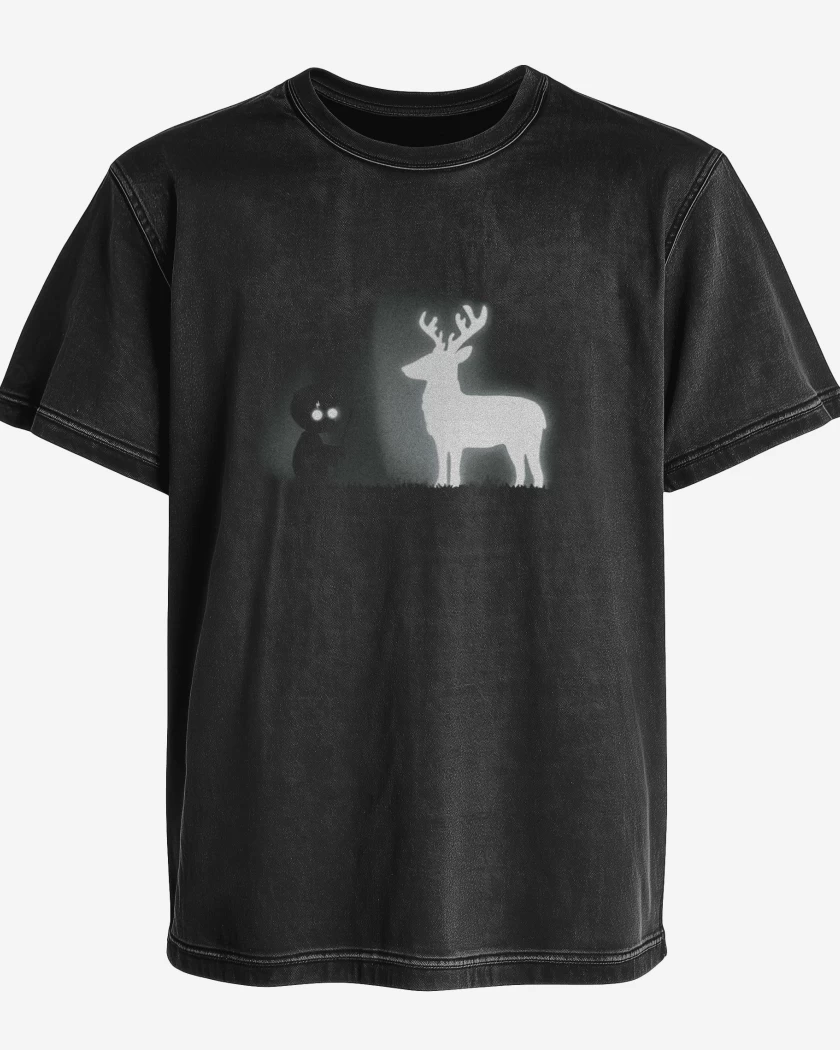 Polera desgastada Negro de Potter Limbo