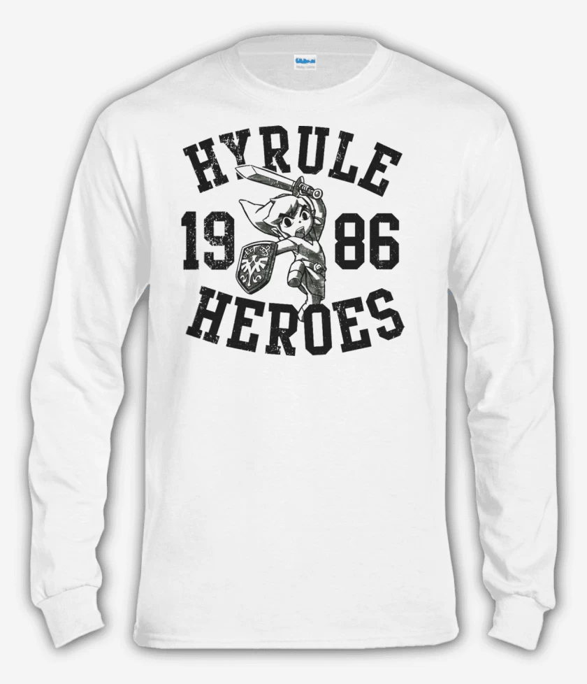 Polera manga larga Blanco de Hyrule Heroes