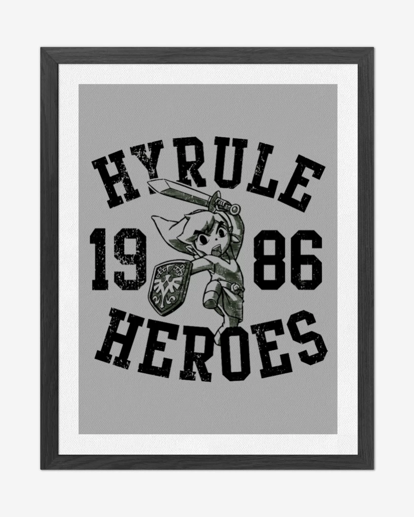 Cuadro decorativo Gris Melange de Hyrule Heroes