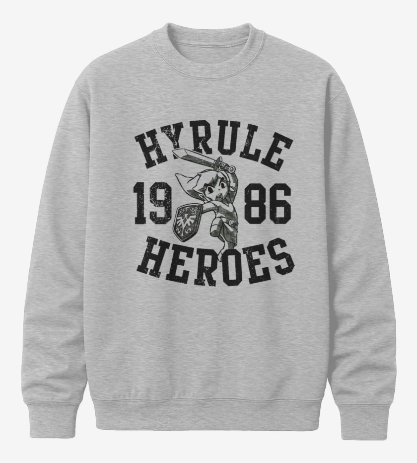 Poleron polo Gris Melange de Hyrule Heroes