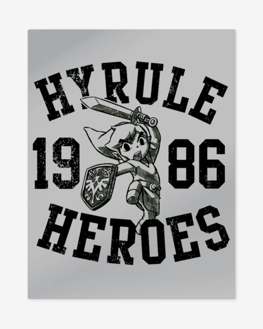 Print metalico Gris Melange de Hyrule Heroes