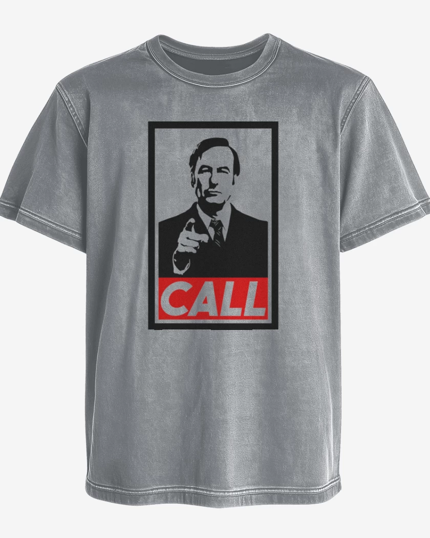 Polera desgastada Gris Melange de its all good man