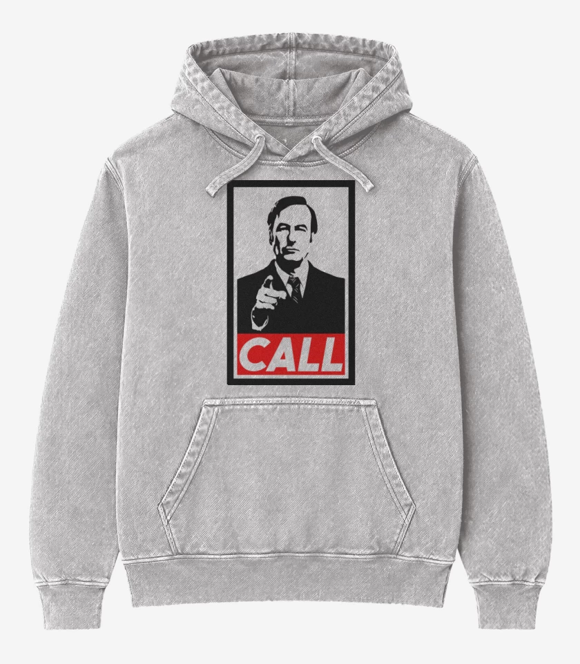 Poleron Canguro Acid Wash Gris Melange de its all good man