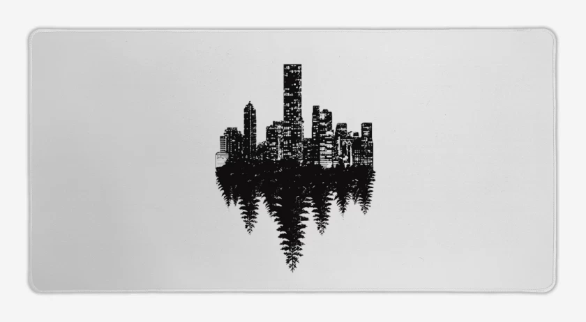 Mouse pad Gamer Blanco de contraste