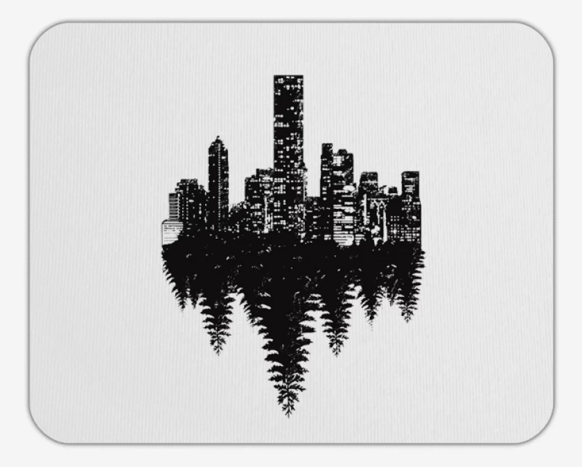 Mousepad Blanco de contraste