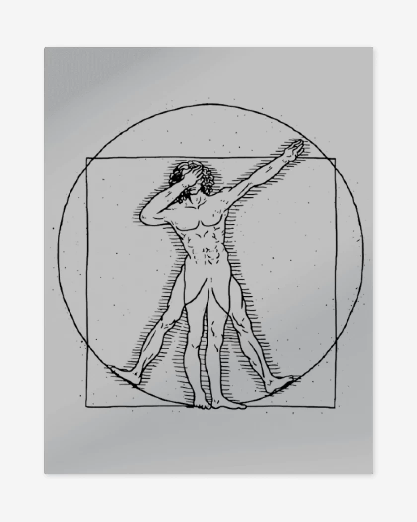 Print metalico Gris Melange de Dab davinci